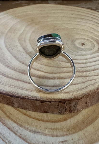 AMERICAN TURQUOISE and Silver Ring • Size 11