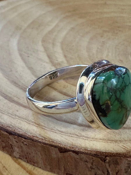 AMERICAN TURQUOISE and Silver Ring • Size 11