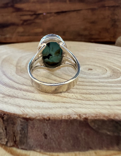 AMERICAN TURQUOISE and Silver Ring • Size 7