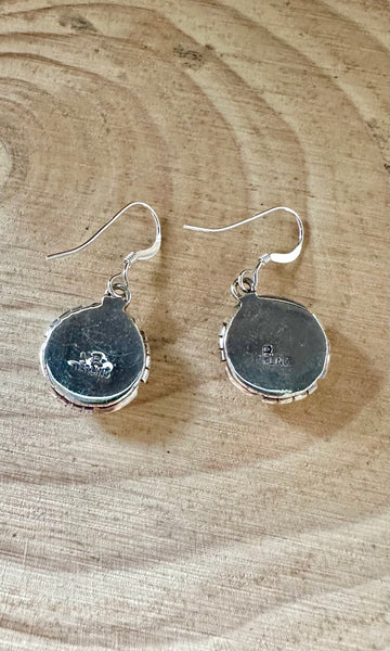 NAVAJO OPALS Sterling Silver Dangle Earrings