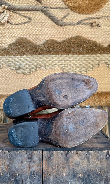 RALPH LAUREN 1980s Leather Western Boots • Womens 7.5C