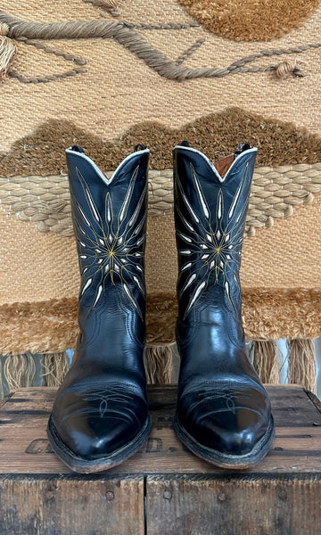 VINTAGE ACME Leather Western Boots • Mens 9