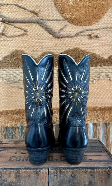 VINTAGE ACME Leather Western Boots • Mens 9
