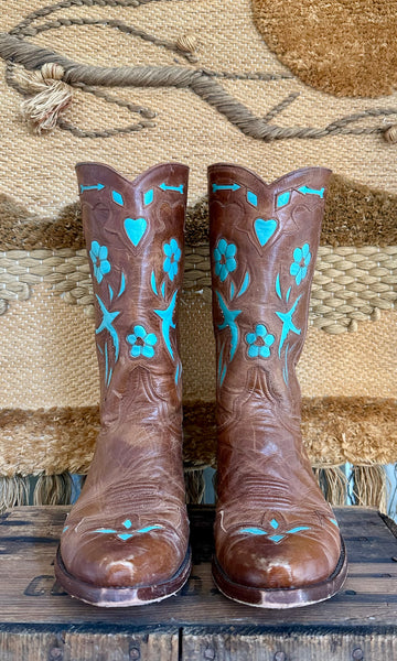 OLD GRINGO GOLONDRINA Swallow Leather Western Boots • Womens 10B