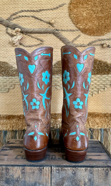 OLD GRINGO GOLONDRINA Swallow Leather Western Boots • Womens 10B