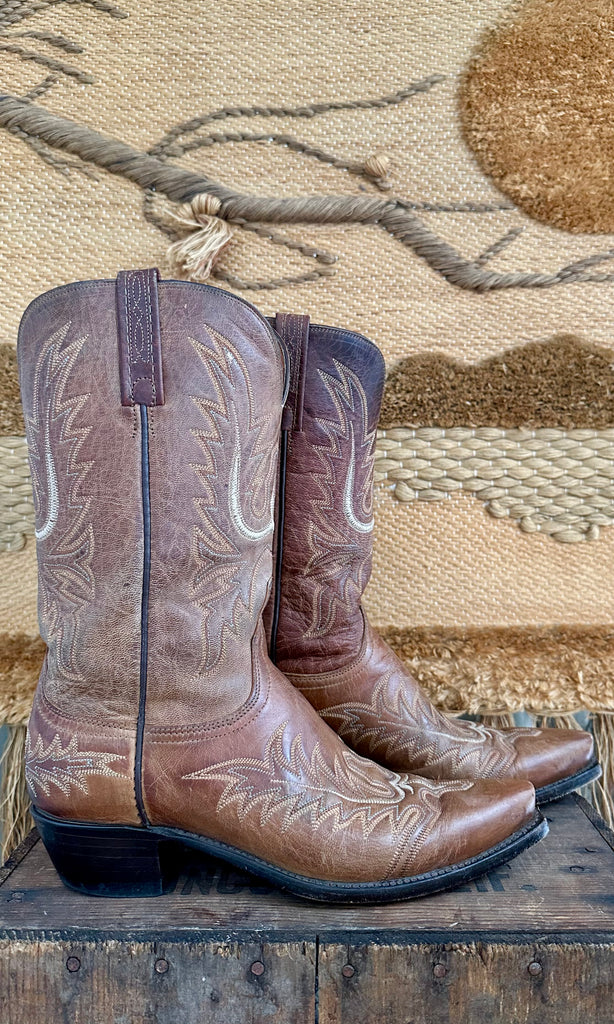 LUCCHESE Texas Leather Western Boots • Womens 10