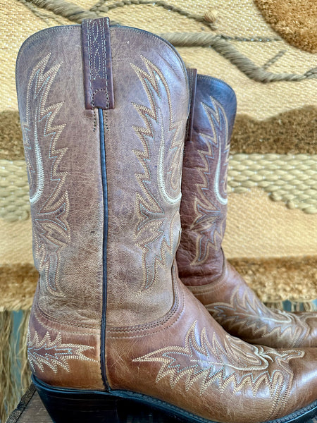 LUCCHESE Texas Leather Western Boots • Womens 10