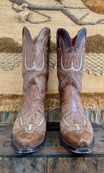 LUCCHESE Texas Leather Western Boots • Womens 10