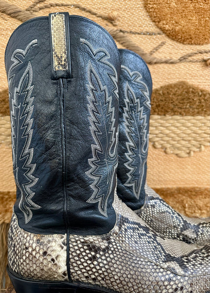 LUCCHESE SLITHERING SNAKES Leather Western Mens Boots • Mens 13