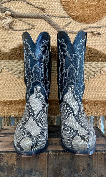 LUCCHESE SLITHERING SNAKES Leather Western Mens Boots • Mens 13