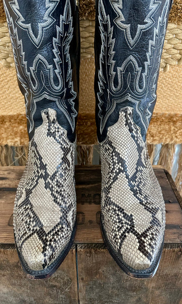 LUCCHESE SLITHERING SNAKES Leather Western Mens Boots • Mens 13