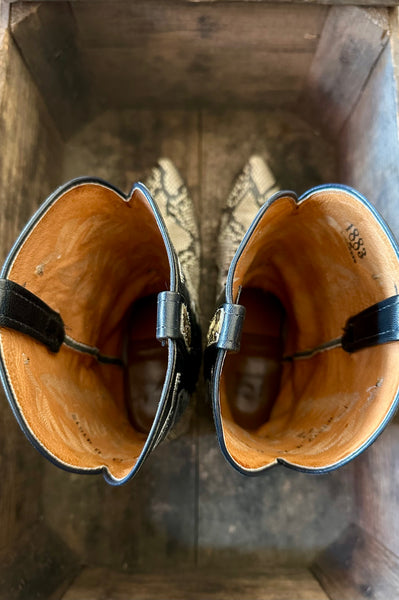 LUCCHESE SLITHERING SNAKES Leather Western Mens Boots • Mens 13