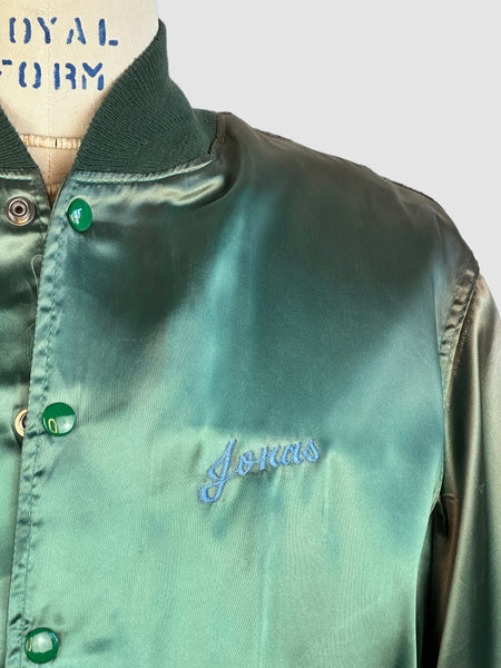 MUSHROOM RECORDS 70s Tour Satin Jacket • Mens Medium Large