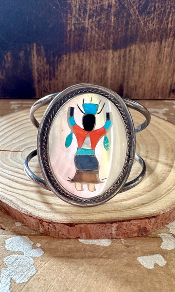 ZUNI DANCER Sterling Silver Cuff • 30g