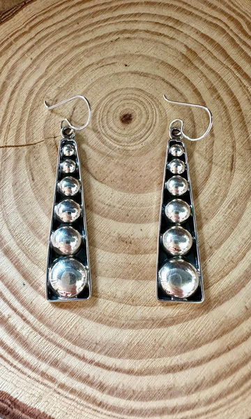 PINBALL BUBBLES Sterling Silver Statement Earrings