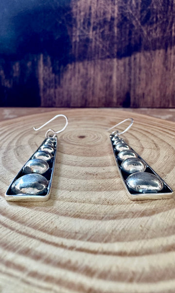 PINBALL BUBBLES Sterling Silver Statement Earrings