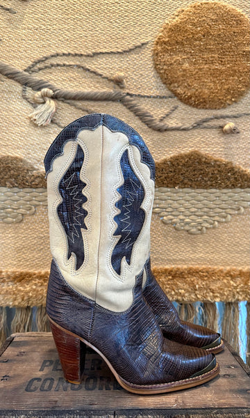 ZODIAC Vintage 80s Cowgirl Boots • Womens size 6.5 M