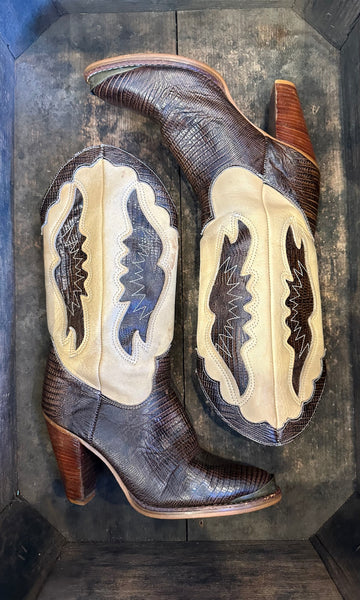 ZODIAC Vintage 80s Cowgirl Boots • Womens size 6.5 M