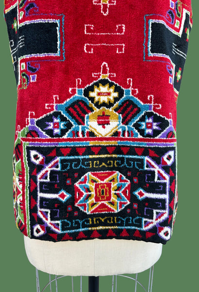 NEIMAN MARCUS 1960s Vintage Tapestry Vest • Small/Med