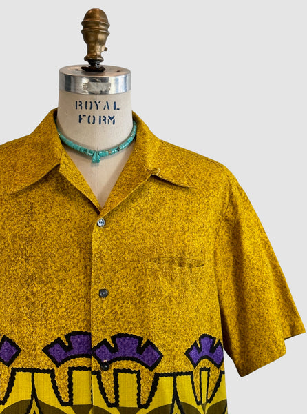 SEARS HAWAII 60s TIki Hawaiian Shirt • X Large