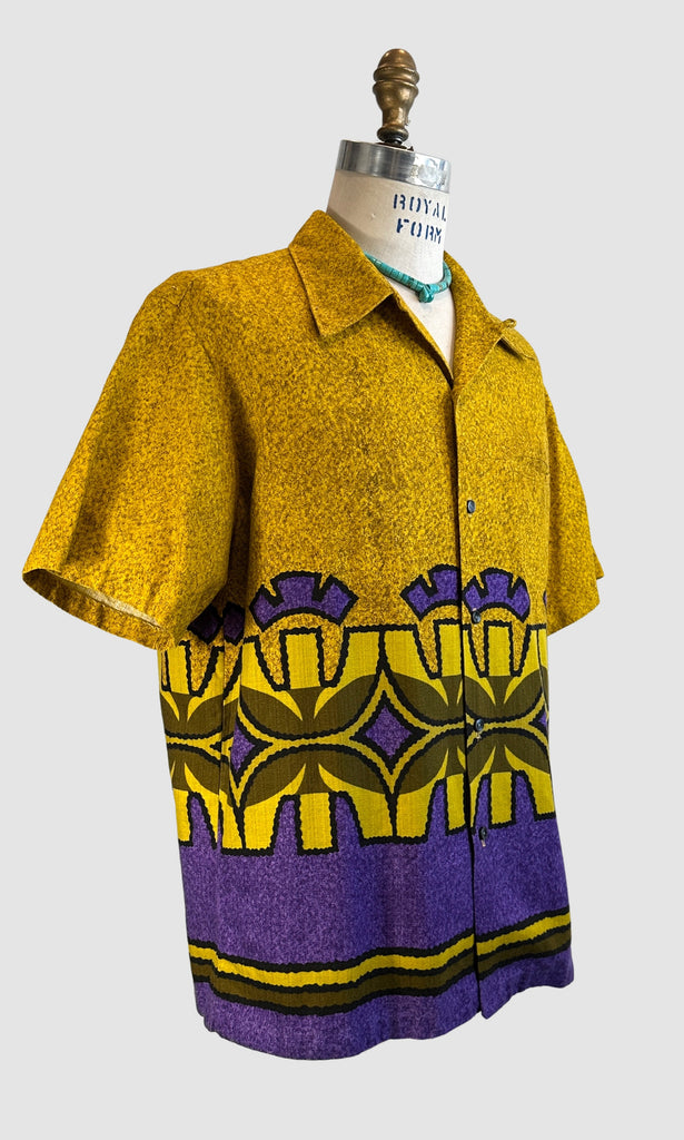 SEARS HAWAII 60s TIki Hawaiian Shirt • X Large