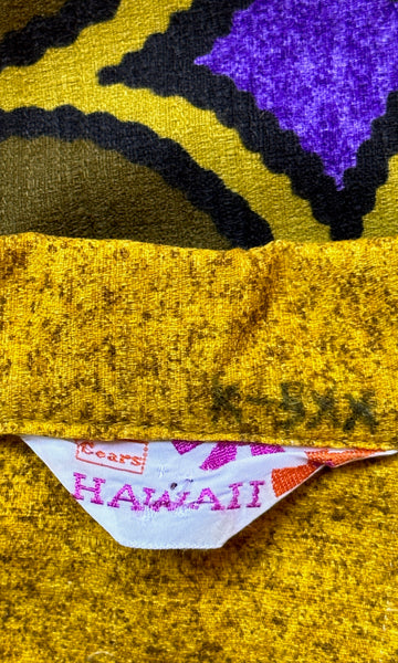 SEARS HAWAII 60s TIki Hawaiian Shirt • X Large