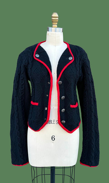 RALPH LAUREN Polo Vintage Wool 80s/90s Knit Cardigan • Small