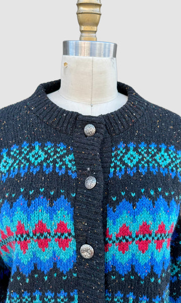 VINTAGE REI ALPS Wool 80s Knit Sweater • Large