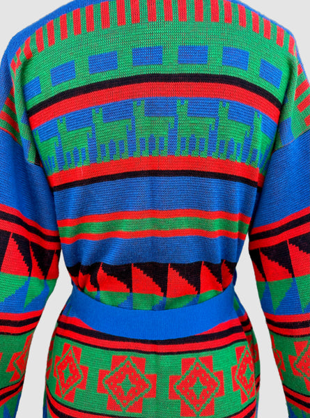 MONARCH KNITS Vintage 1970s Wrap Cardigan • Sm. to Med.