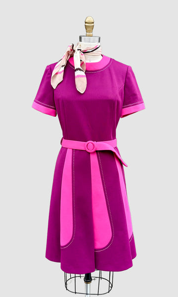DIOLEN LOFT 70s Vintage Mod Dress • Large