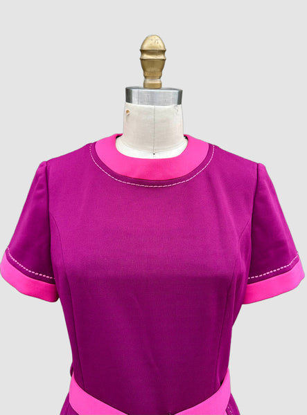 DIOLEN LOFT 70s Vintage Mod Dress • Large