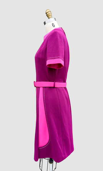 DIOLEN LOFT 70s Vintage Mod Dress • Large