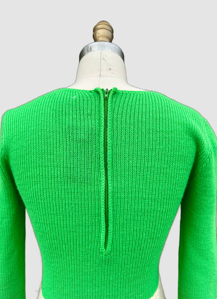 LISA ORIGINALS Herman Marcus Inc 60s Crochet Dress • Sm. to Med.