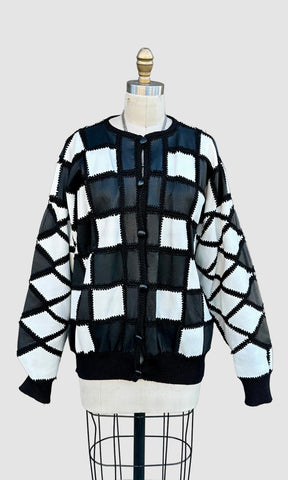 CHRISTINE PHILLIPE Vintage California 80s/90s Leather Jacket • Large