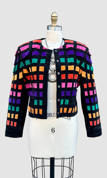 DINO'Z DISCO Vintage 80s/90s Leather Jacket • Small