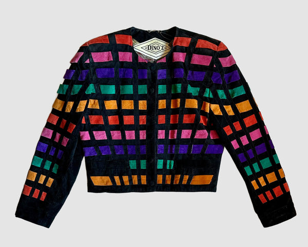 DINO'Z DISCO Vintage 80s/90s Leather Jacket • Small