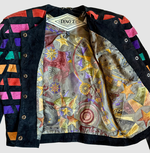 DINO'Z DISCO Vintage 80s/90s Leather Jacket • Small