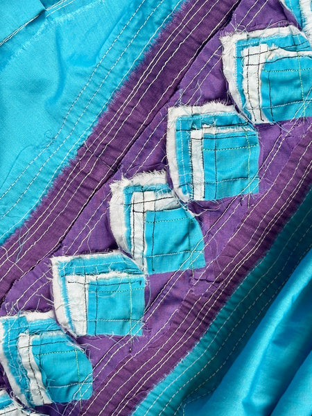 SEMINOLE NATIVE AMERICAN 80s Handmade Patchwork Skirt • Medium