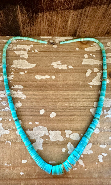SEA OF TURQUOISE Beaded Necklace Strand • 30g