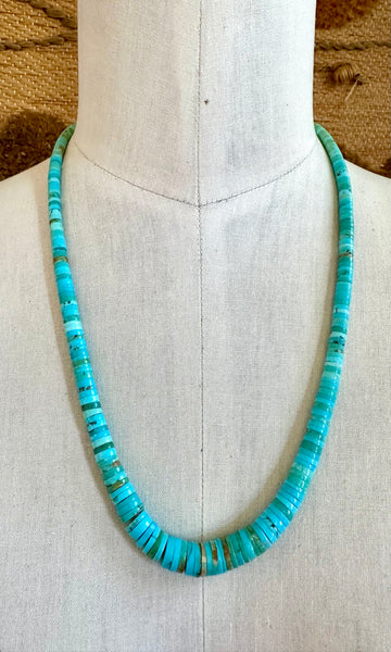 SEA OF TURQUOISE Beaded Necklace Strand • 30g