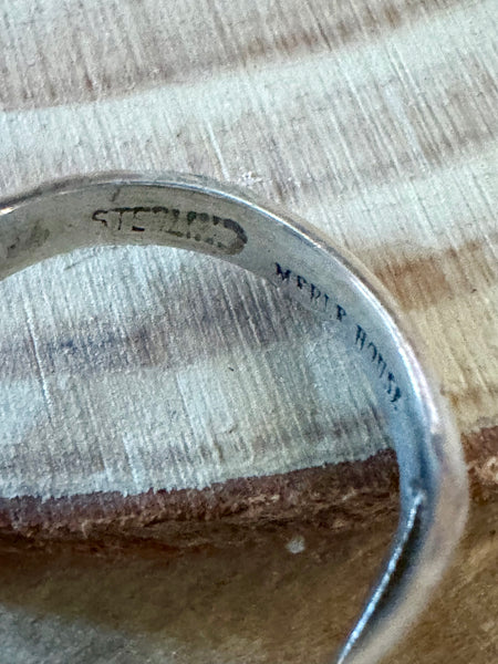 MERLE HOUSE NAVAJO Turquoise and Sterling Silver Ring • Size 5