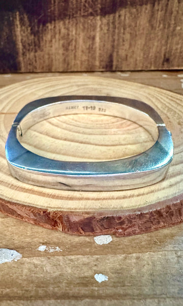MEXICAN SQUARE BANGLE Silver Bracelet