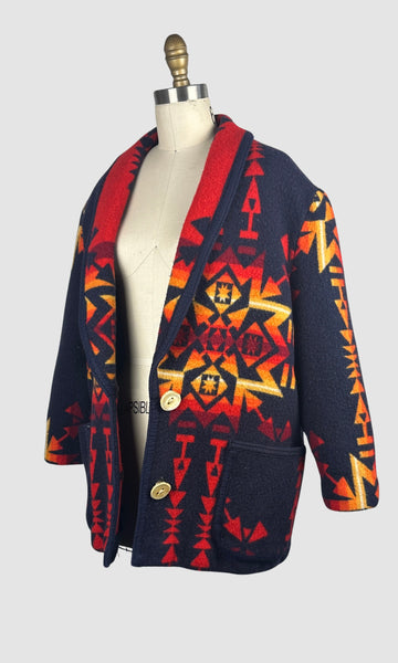 GREAT BASIN CAPOTES 1980s Blanket Coat • Medium