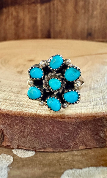 TRICIA LEEFETY ZUNI Sterling Silver Ring • Size 8 1/2