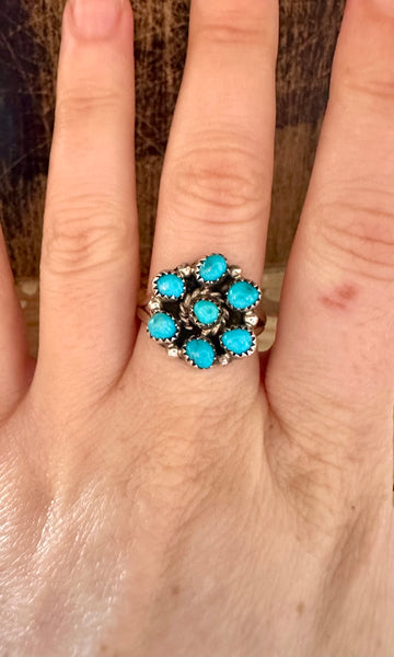 TRICIA LEEFETY ZUNI Sterling Silver Ring • Size 8 1/2
