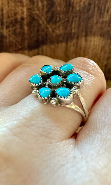 TRICIA LEEFETY ZUNI Sterling Silver Ring • Size 8 1/2
