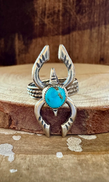 TURQUOISE GODDESS Sterling Silver Ring • Multiple Sizes