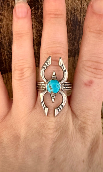 TURQUOISE GODDESS Sterling Silver Ring • Multiple Sizes