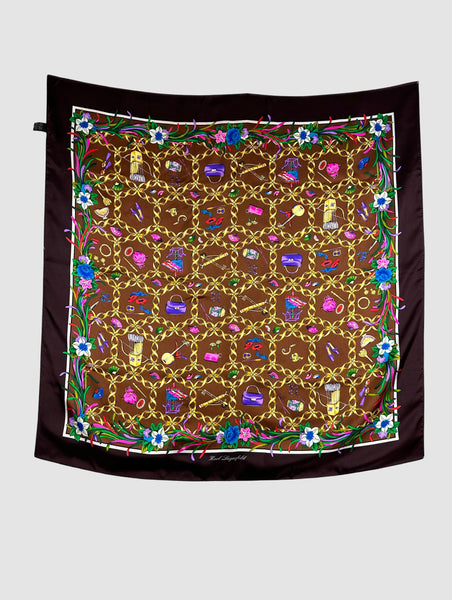 KARL LAGERFELD 90s Silk Scarf