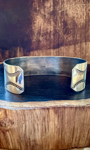 BUFFALO DANCER Sterling Silver Overlay Cuff • 36g